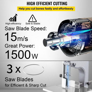 Serra de Ossos Elétrica de Aço Inoxidável
