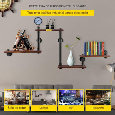 Prateleiras Tubo  - 4 Níveis Metal