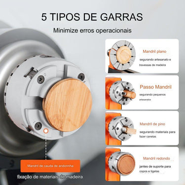 Mandril de Torno KP965 (96mm Rosca M33x3.5 TPI)