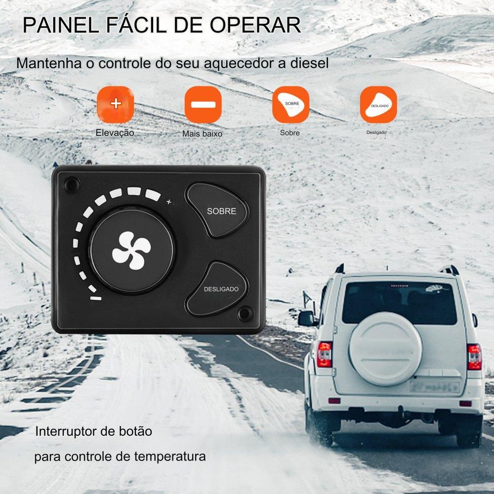 Aquecedor Diesel 5KW 12V: Aquecimento Autónomo LCD