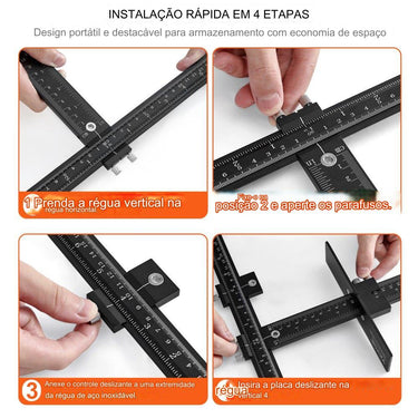 Gabarito de Hardware para Armários - Punch Locator