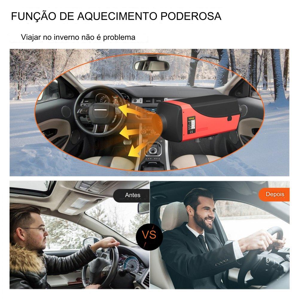 Aquecedor de Ar Diesel Automático  3KW 12V