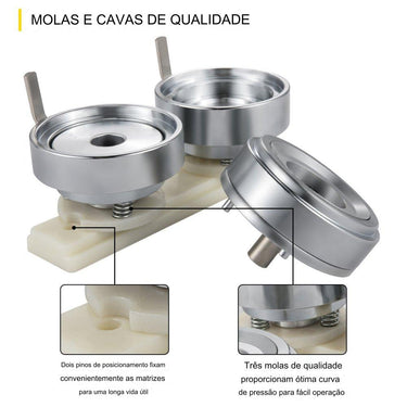 Máquina de Botões  - 56mm