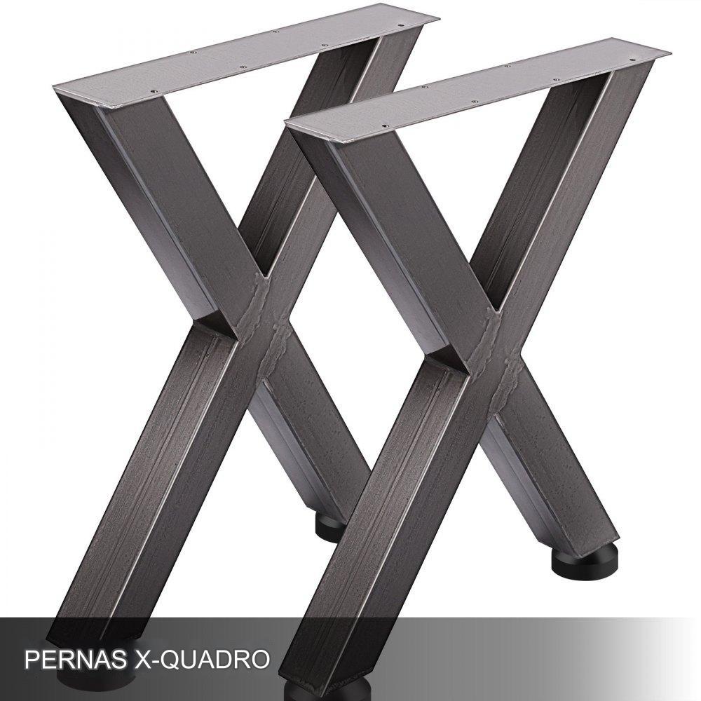 Pernas de Mesa com Estrutura Cruzada de 72x60cm -  (2 unidades)