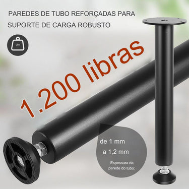 Pernas de Mesa Altura Ajustável 406mm Conjunto de 4