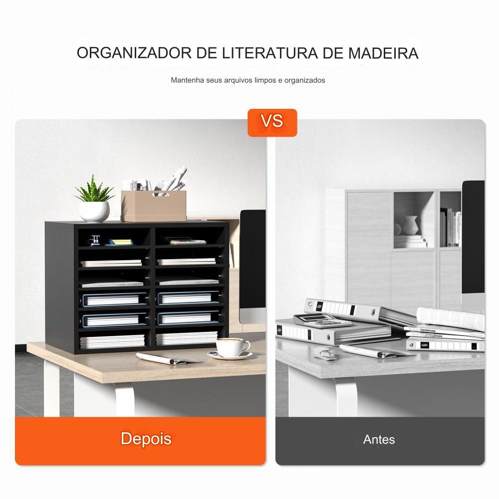 Organizador de documentos  - 520x305x410mm preto