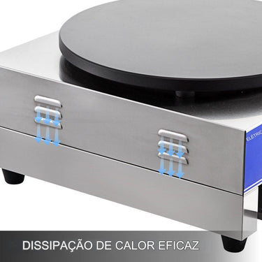Crepeira Elétrica de 40 cm - Placa de Crepes Comercial