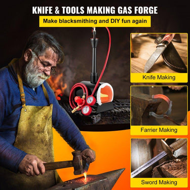 Forno a Gás de 1300°C para Forja com 38L