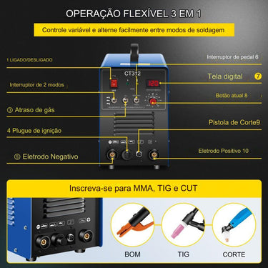 Máquina de Soldadura 3 em 1 (CT312)