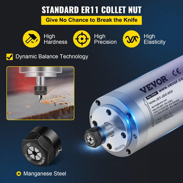 Motor de Fuso 1.5KW CNC (Arrefecimento a Água)