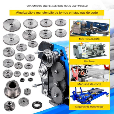 Caixa de Trocas de Marchas de Metal  - 27 Peças