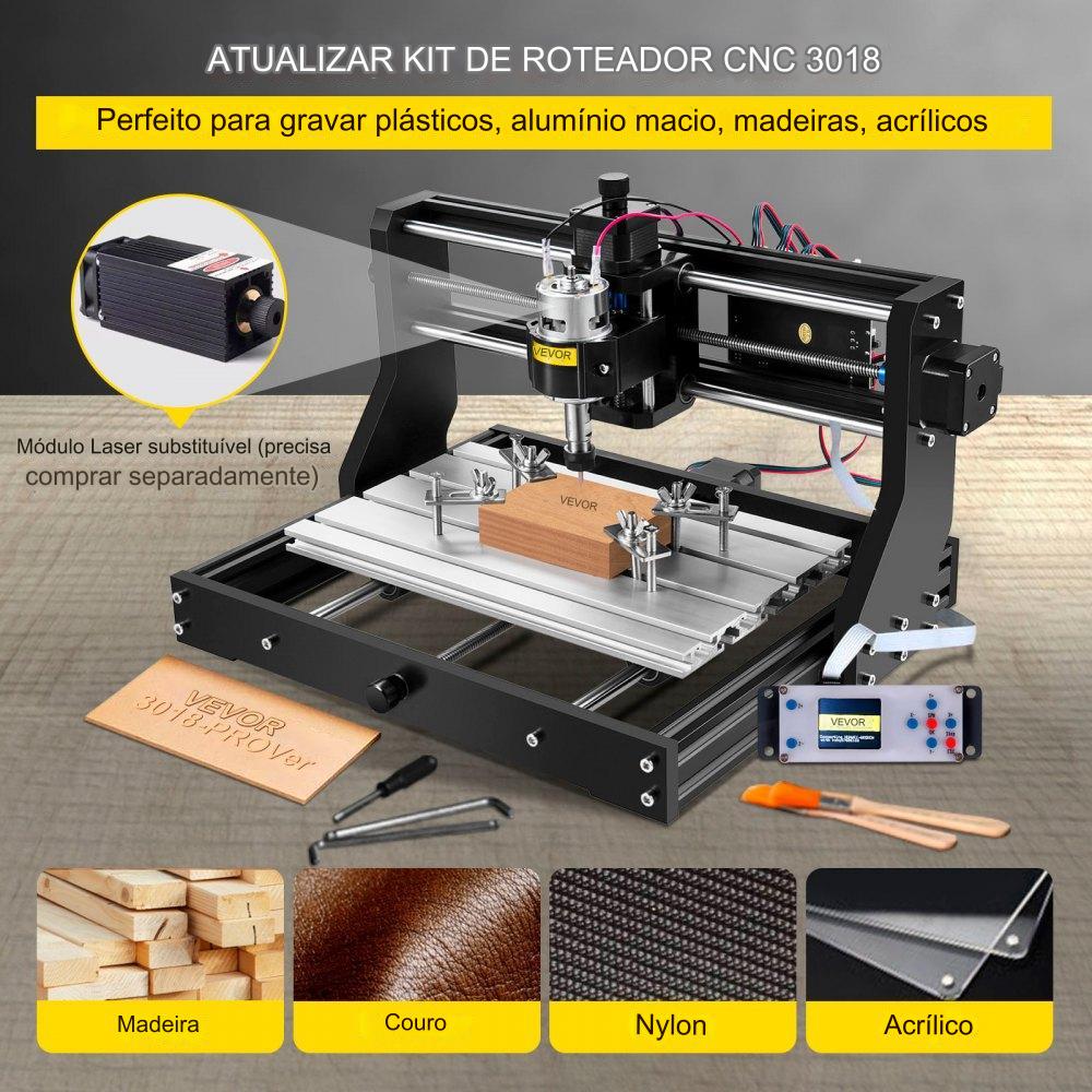 Máquina de Fresagem CNC 3018 Pro com Controlador Offline