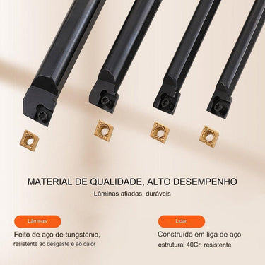 Conjunto de Ferramentas de Metal Duro (6.35mm)