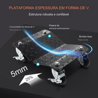 Reboque de Rodas Portátil  3000 kg