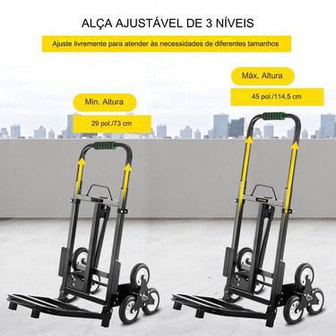 Carrinho Escada Alumínio  150kg