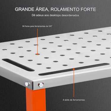Mesa de Soldadura Móvel (91.4x45.7cm Lochtisch)
