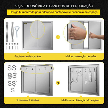 Portas para Churrasqueira - 61x66cm