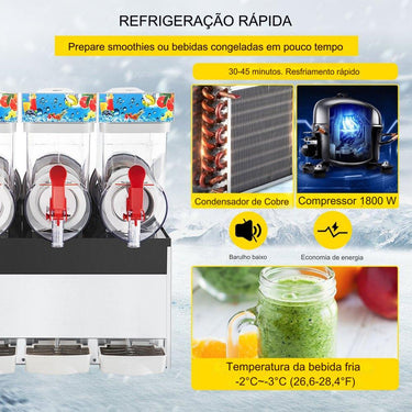 Máquina de Slushy Comercial de 36L