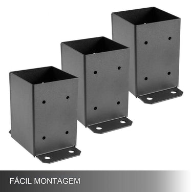 Base para Poste de Convés 3x (Pacote com 3)