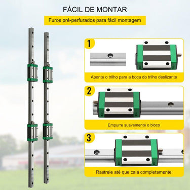 Guia Linear  2xHSR20 1700mm