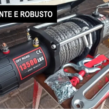 Guincho elétrico 12V 6120kg/13500LBS + 27M de Cabo 349
