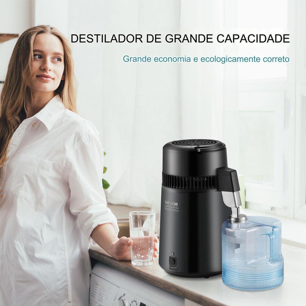 Destilador de Água (4L Preto)