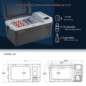 Caixa de Refrigeração para Automóvel (20L)