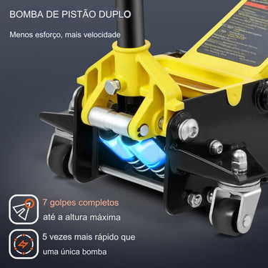 Macaco Hidráulico 3T  - Dupla Bomba