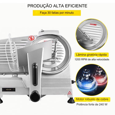 Cortador de Carne em Metal de 120W  com Múltiplas Funções