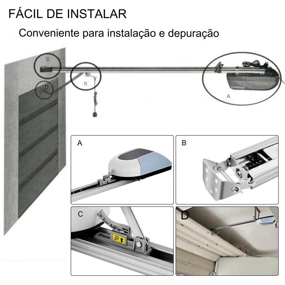 Abre Portões de Garagem 1000N  2 Comandos