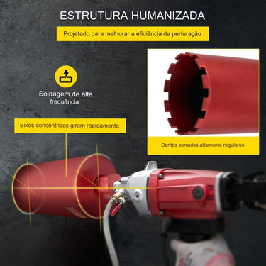 Broca de Diamante  - 152 mm 400 mm 6 kg