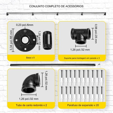 Corrimão de Água Industrial  - 396cm