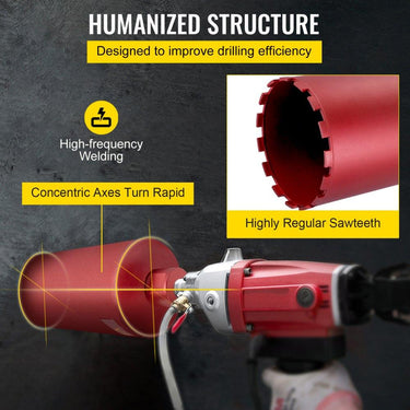 Núcleo de Broca de Diamante  - 203 mm a 400 mm