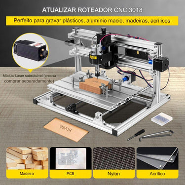 Kit de Roteador CNC de 3 Eixos 3018