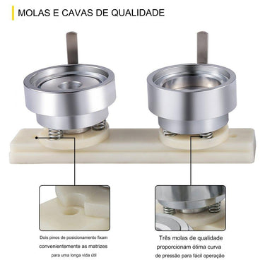 Kit de Carimbo com 1000 Botões