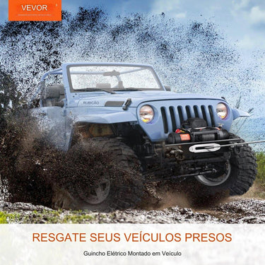 Guincho Elétrico de Aço - 12V 13000lbs