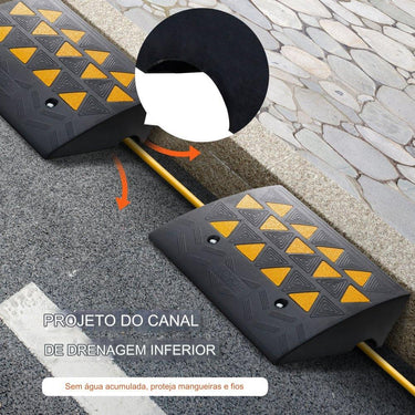 Conjunto de 2 Rampas de Borracha  1.5 Toneladas