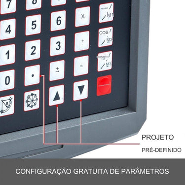 Display Digital 2 Eixos para Máquinas de Torneamento