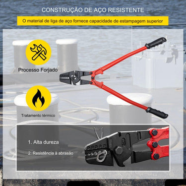 Crimpadora Manual - 600mm - 1.5mm a 5.0mm