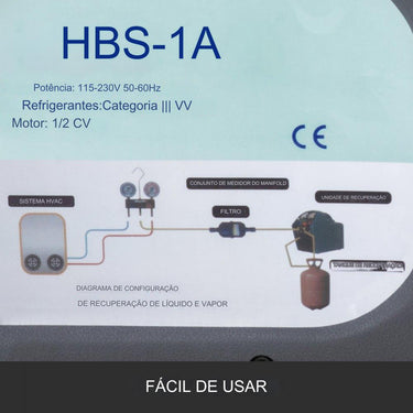 Estação de Recuperação de Refrigerante 220V