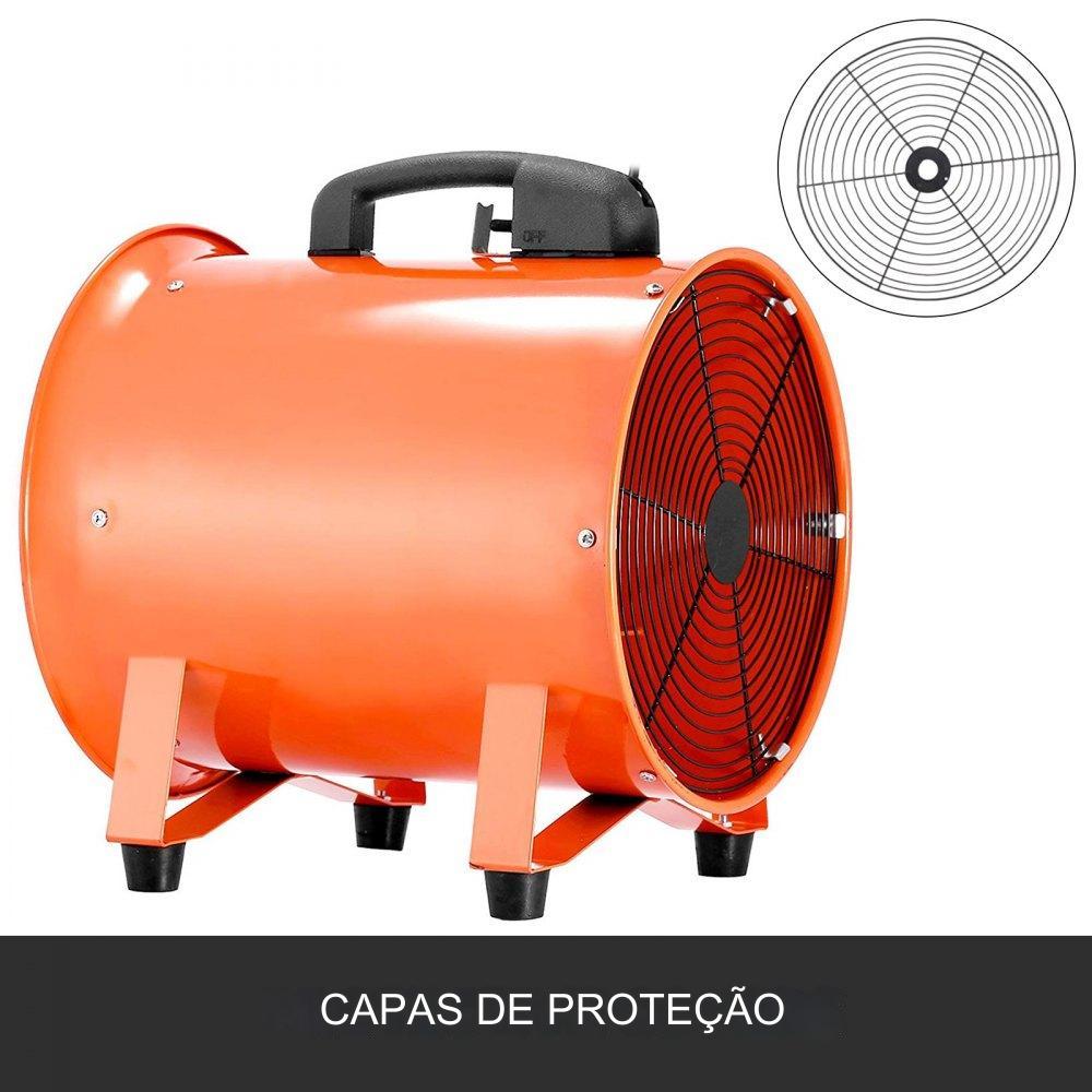 Ventilador de Construção de 250mm com Mangueira de 5m