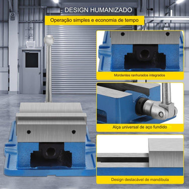 Morsa de Bancada para Máquinas de 150mm 6 Polegadas