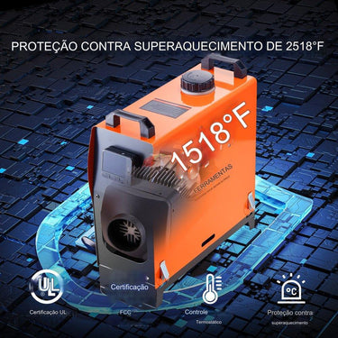 Aquecedor Diesel 12V 5KW - Display LCD