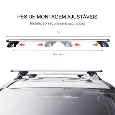 Barras de Tejadilho Universais (1370 x 72 x 106mm)