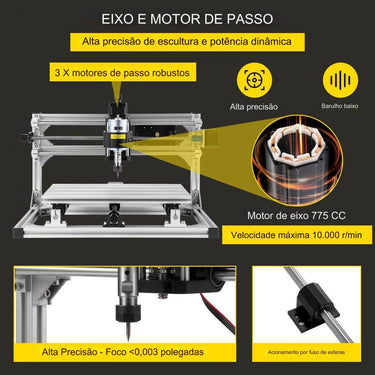 Kit de Roteador CNC de 3 Eixos 3018
