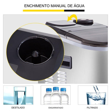 Máquina de Gelo (18kg/24h)