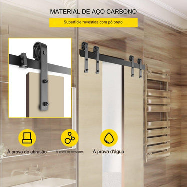 Sistema de Porta de Celeiro  - Trilho de Guia de 152cm