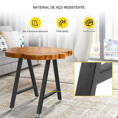 Conjunto de 2 Pernas para Mesa com Capacidade de Carga de 544kg