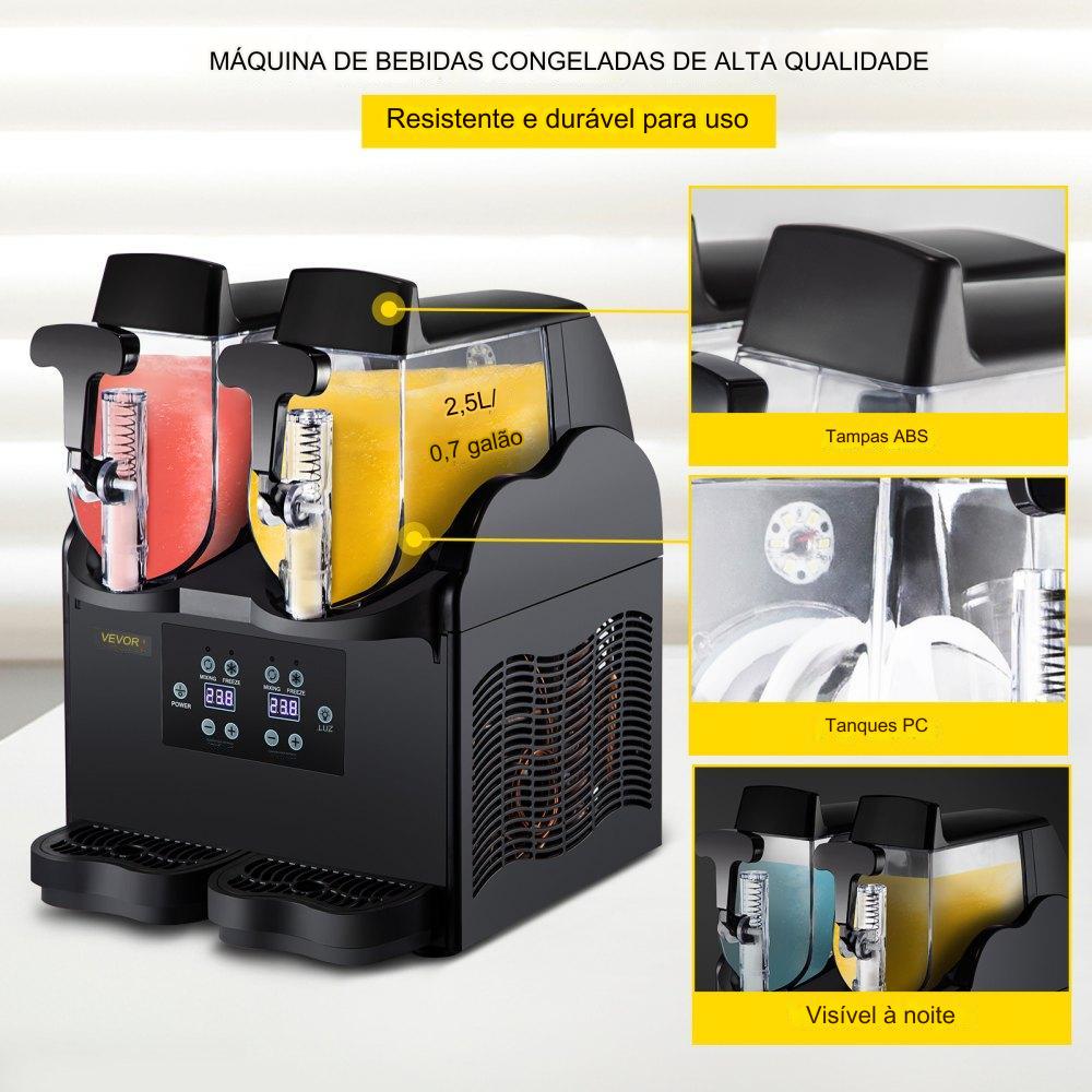 Codigo Slushee Machine Máquina de Slushie 2x2.5L - Slusheis Maschinen – Tekmaquina