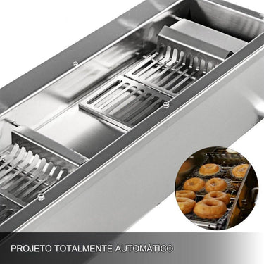 Máquina de Donuts Automática Comercial 7L - 3 Moldes